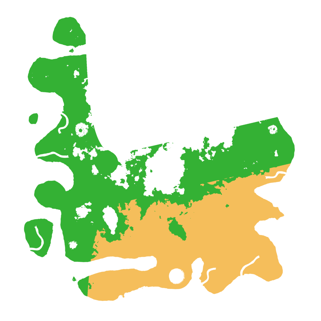 Biome Rust Map: Procedural Map, Size: 3700, Seed: 55443543
