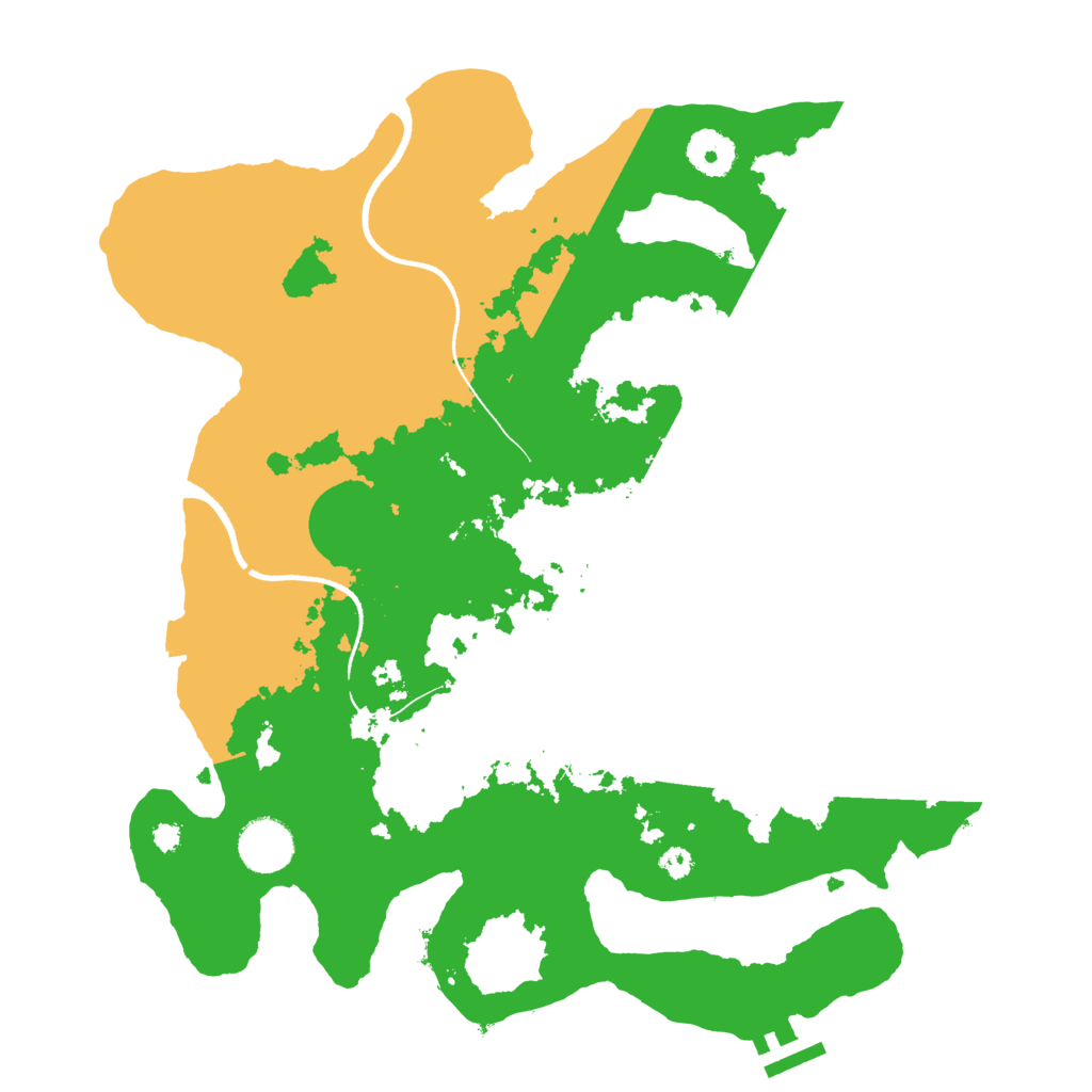 Biome Rust Map: Procedural Map, Size: 3500, Seed: 11438689