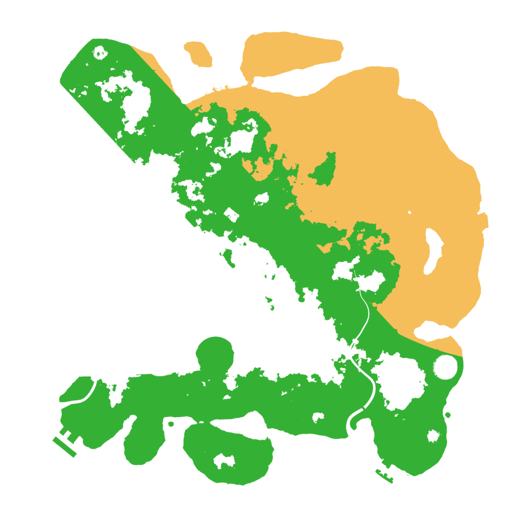 Biome Rust Map: Procedural Map, Size: 3800, Seed: 58111