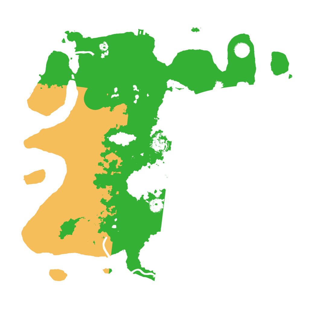 Biome Rust Map: Procedural Map, Size: 3600, Seed: 710560485