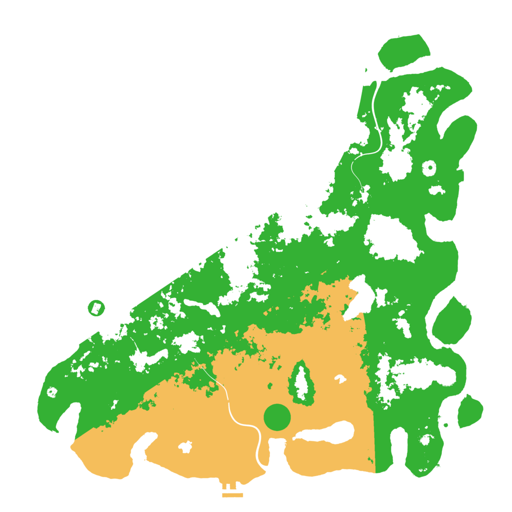 Biome Rust Map: Procedural Map, Size: 5000, Seed: 2017