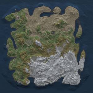 Thumbnail Rust Map: Procedural Map, Size: 4250, Seed: 54, 19 Monuments