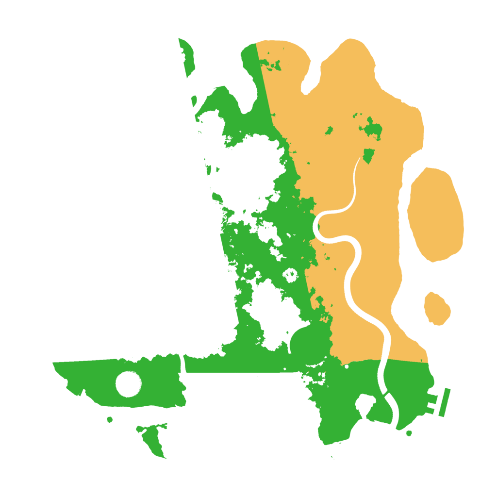 Biome Rust Map: Procedural Map, Size: 3500, Seed: 22267092