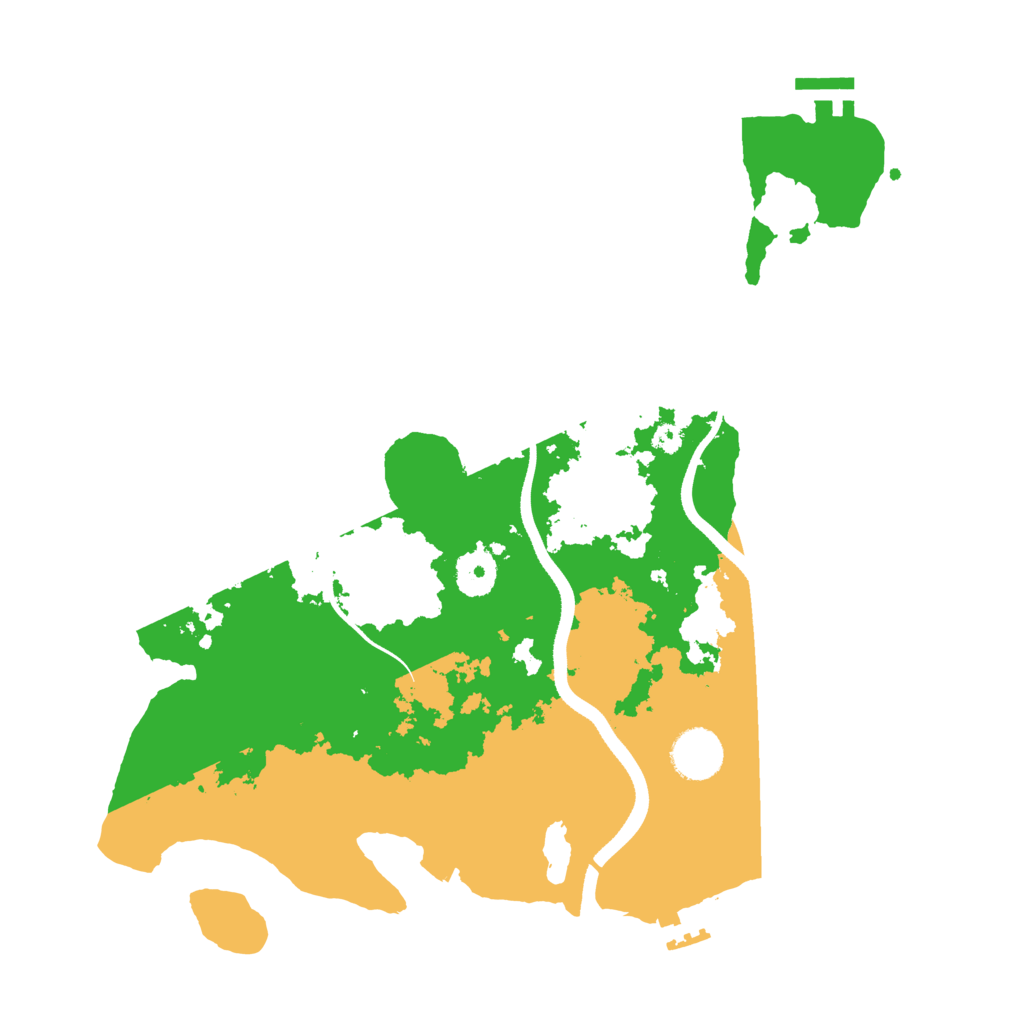 Biome Rust Map: Procedural Map, Size: 3500, Seed: 121426354