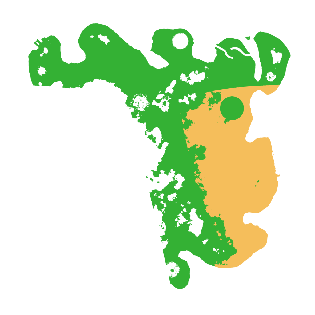 Biome Rust Map: Procedural Map, Size: 3500, Seed: 13587
