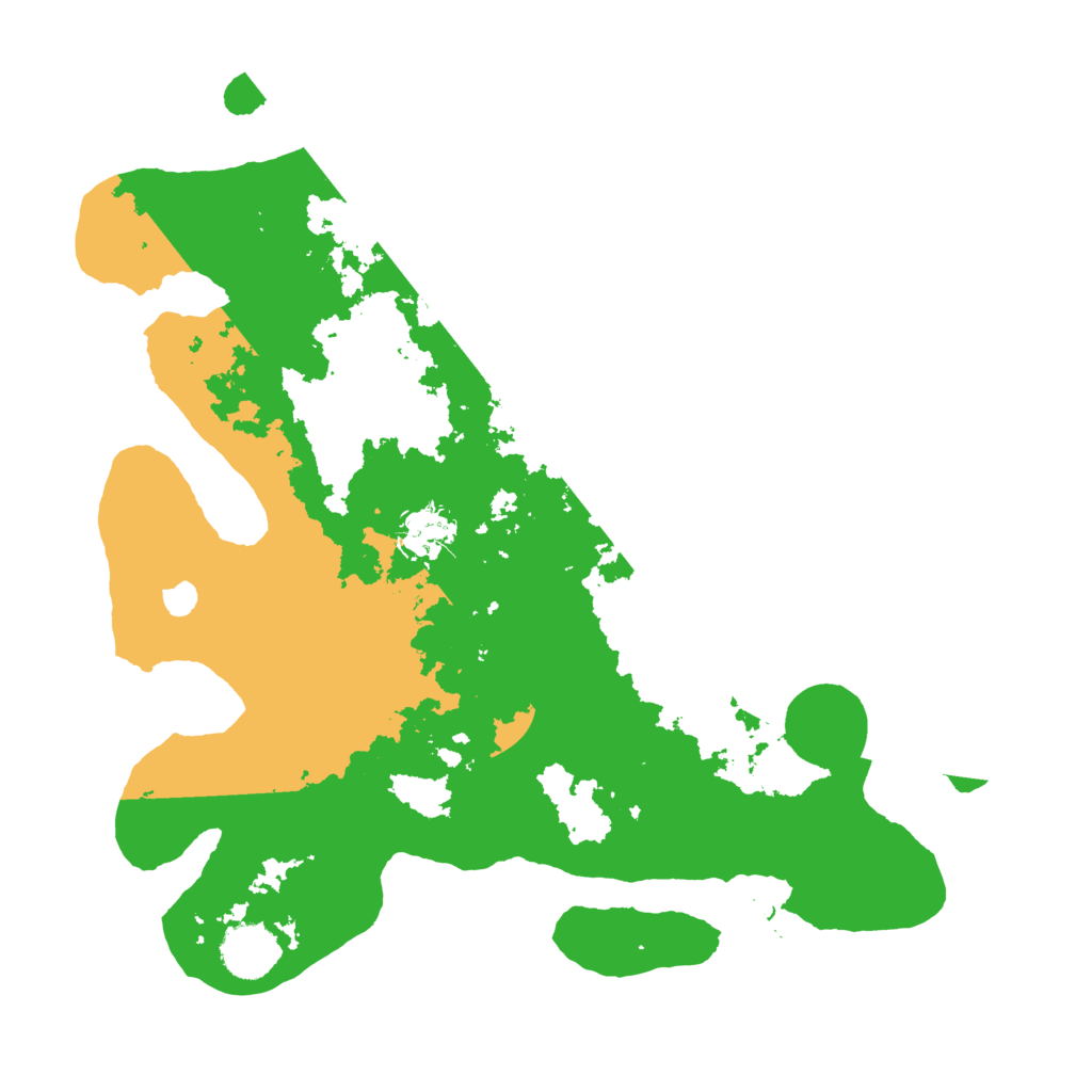 Biome Rust Map: Barren, Size: 3500, Seed: 203640043