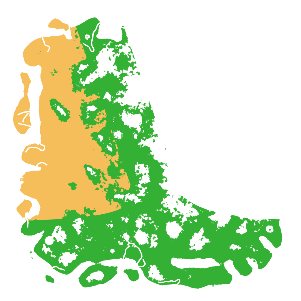 Biome Rust Map: Procedural Map, Size: 6000, Seed: 93385437