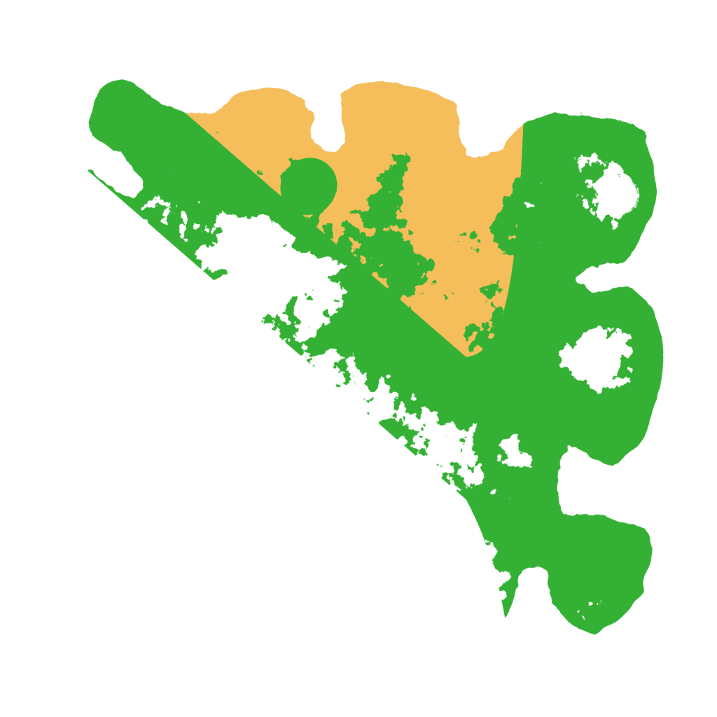 Biome Rust Map: Barren, Size: 3500, Seed: 44480797