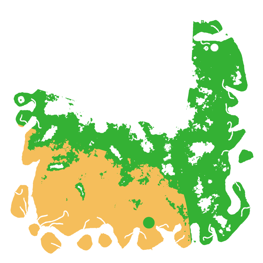 Biome Rust Map: Procedural Map, Size: 6000, Seed: 2109682897