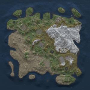 Thumbnail Rust Map: Procedural Map, Size: 3750, Seed: 487599, 20 Monuments