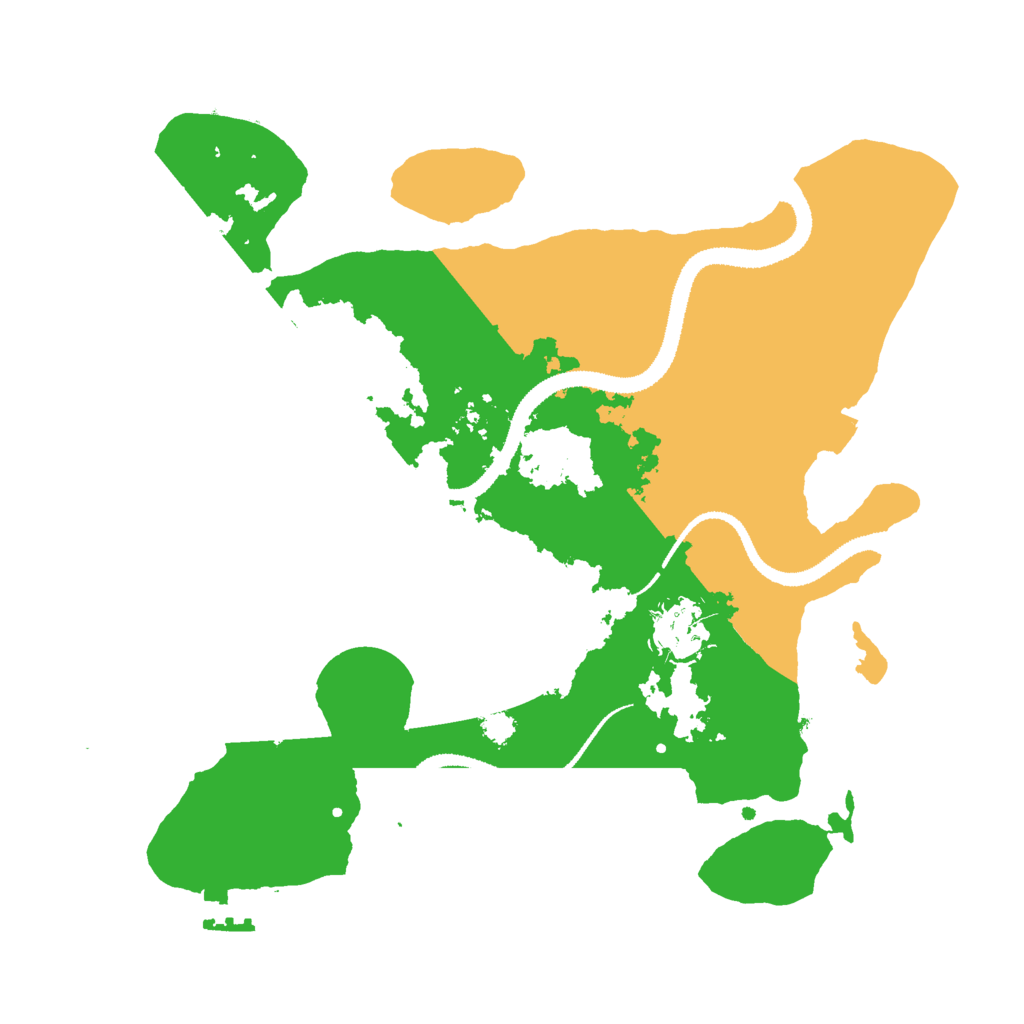 Biome Rust Map: Procedural Map, Size: 3000, Seed: 124125