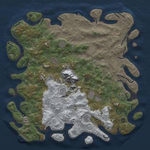 Thumbnail Rust Map: Procedural Map, Size: 5000, Seed: 696969420, 20 Monuments