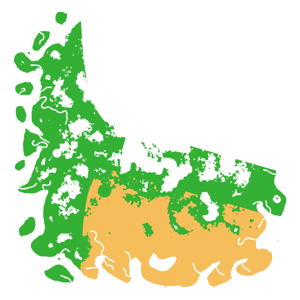 Biome Rust Map: Procedural Map, Size: 6000, Seed: 18750500