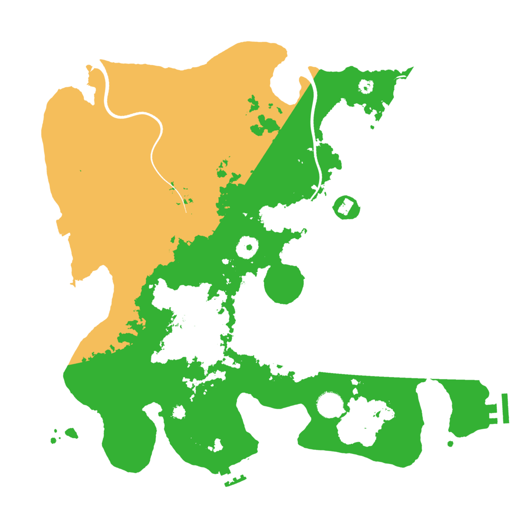 Biome Rust Map: Procedural Map, Size: 3500, Seed: 104589336