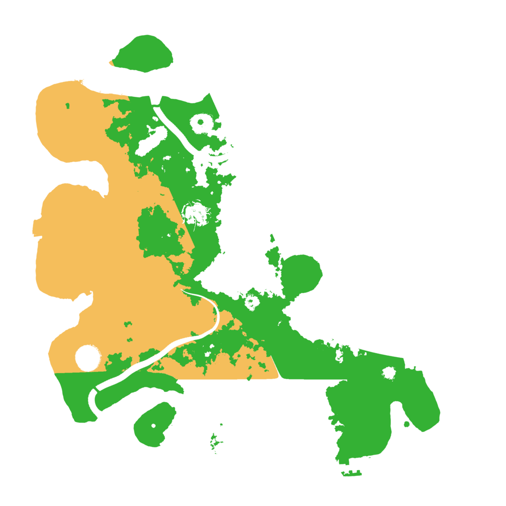 Biome Rust Map: Procedural Map, Size: 3500, Seed: 10605414