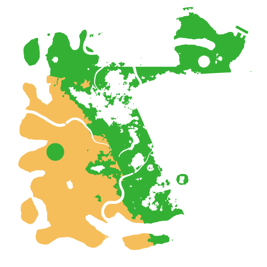 Biome Rust Map: Procedural Map, Size: 4000, Seed: 2028921093