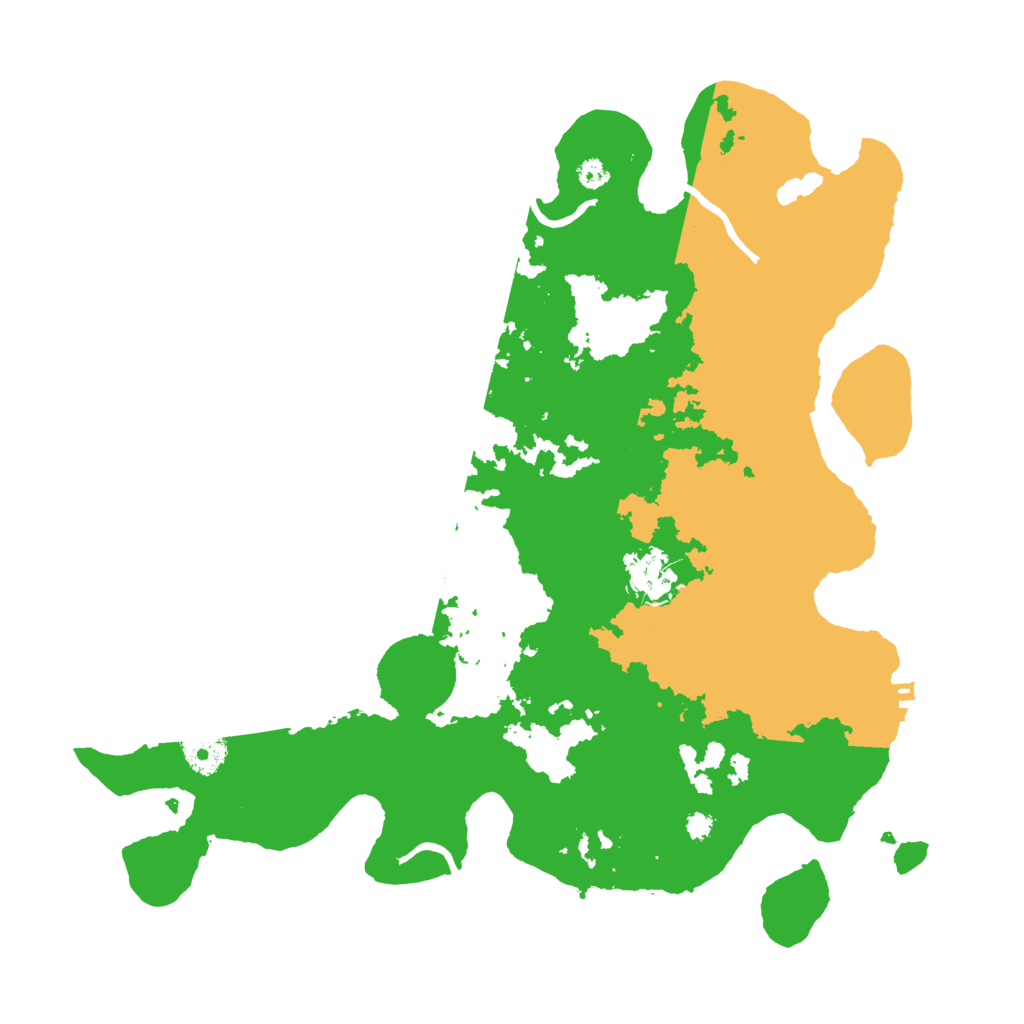 Biome Rust Map: Procedural Map, Size: 3500, Seed: 35298