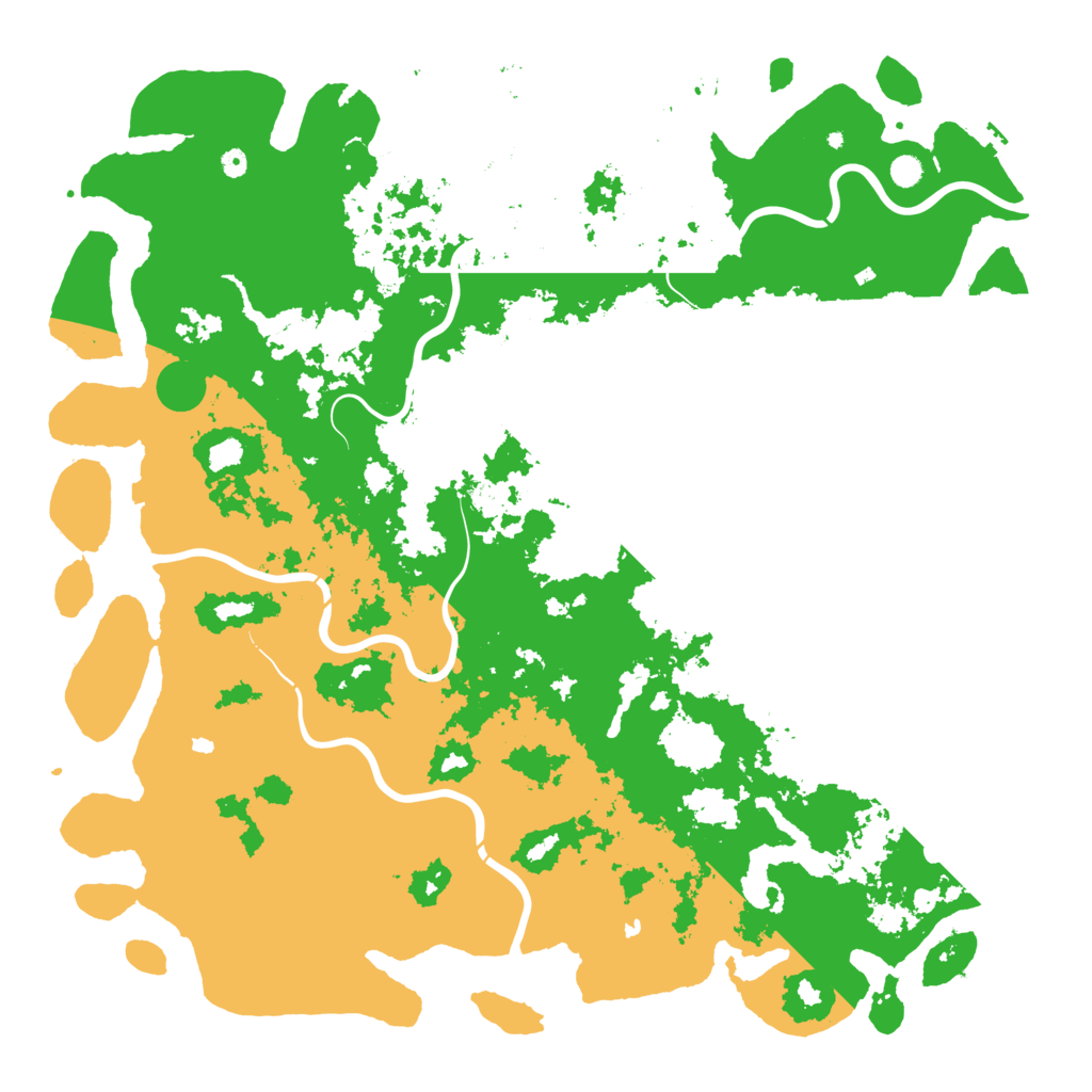 Biome Rust Map: Procedural Map, Size: 6000, Seed: 80841337