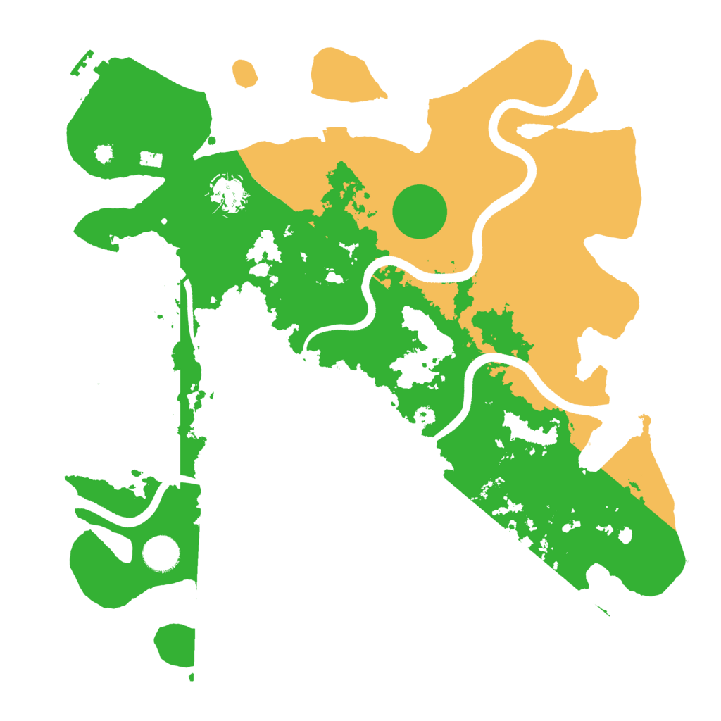 Biome Rust Map: Procedural Map, Size: 3500, Seed: 12267