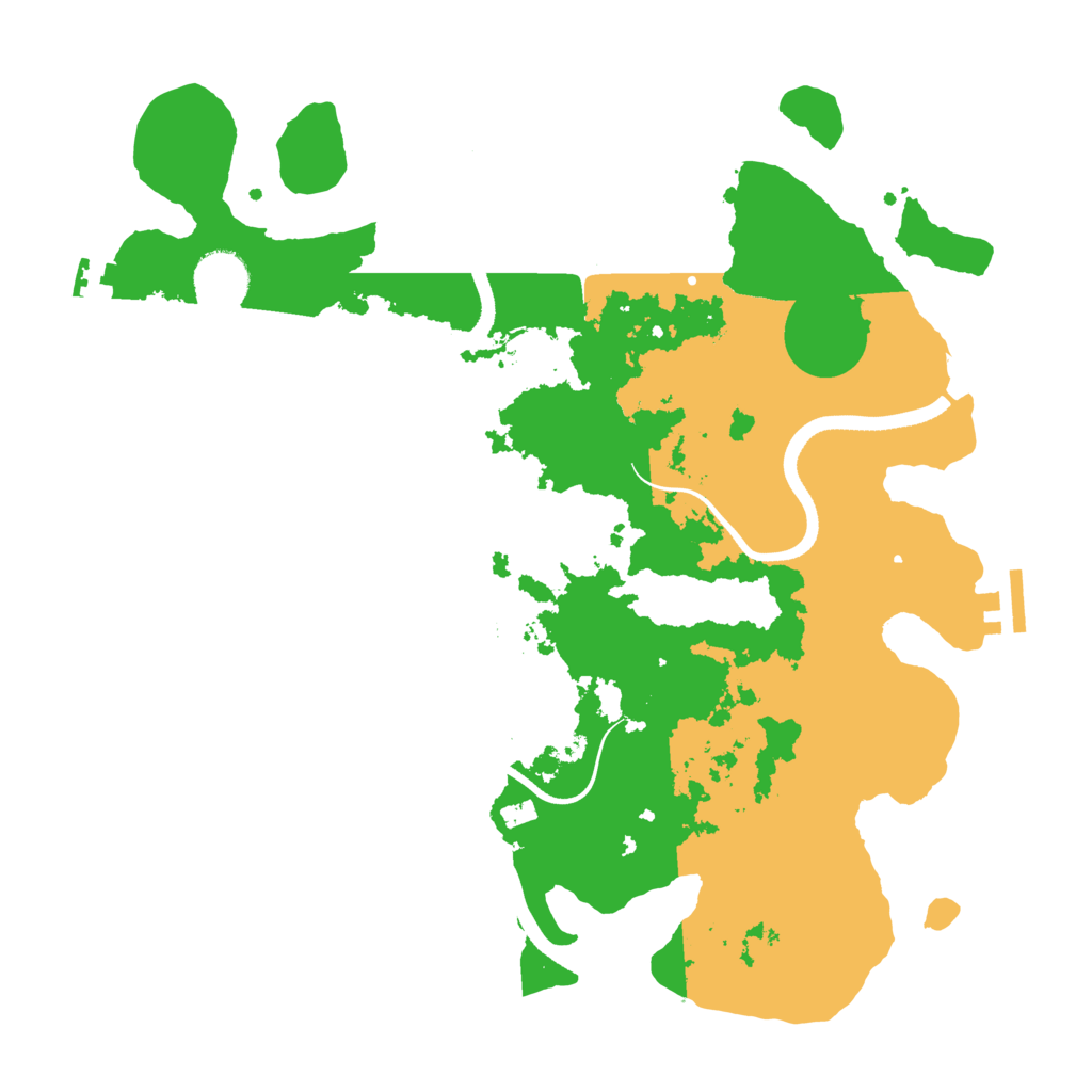 Biome Rust Map: Procedural Map, Size: 3500, Seed: 500514239