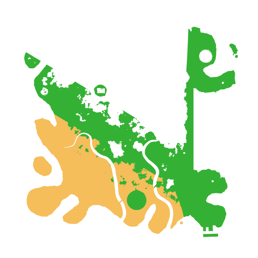 Biome Rust Map: Procedural Map, Size: 3500, Seed: 4205