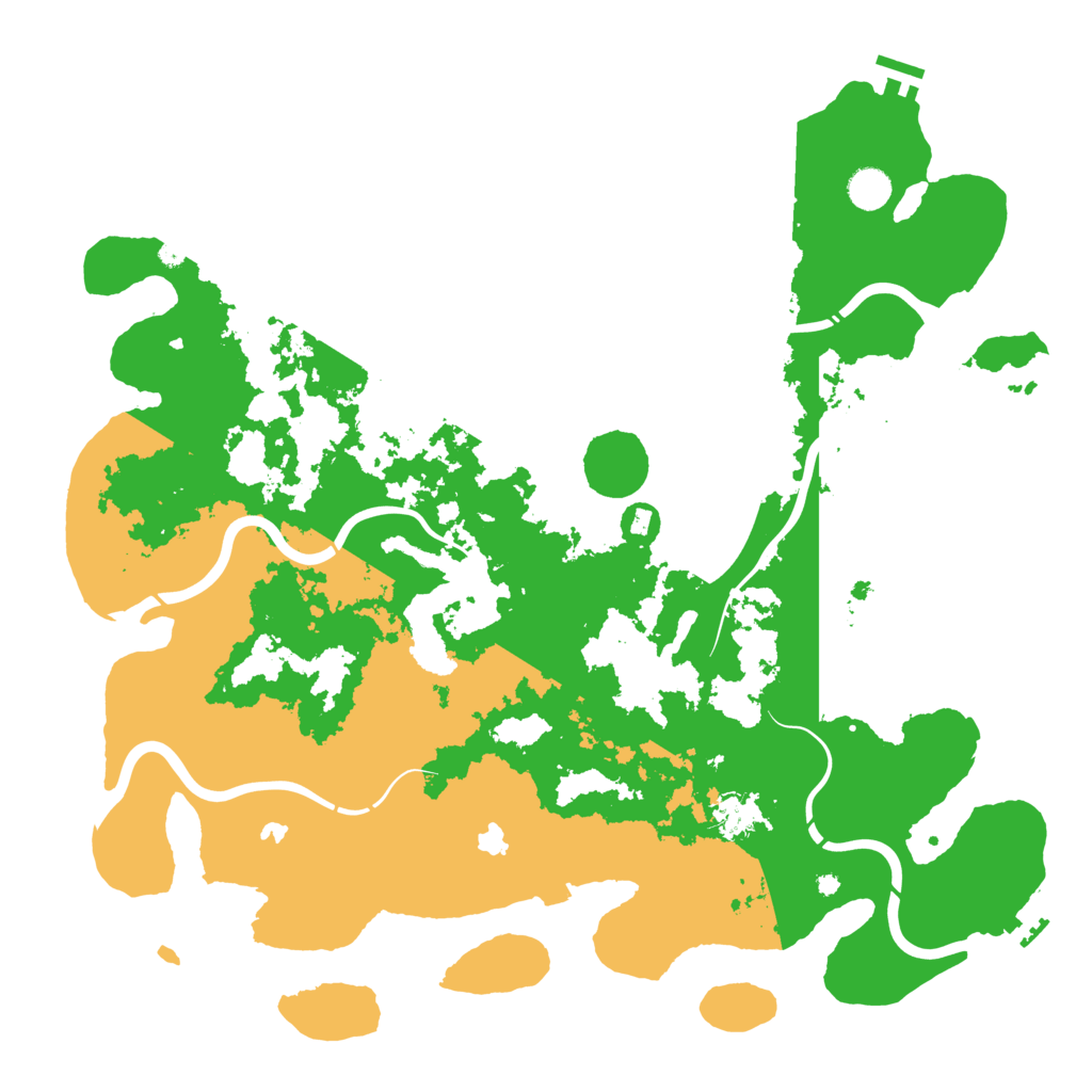 Biome Rust Map: Procedural Map, Size: 4500, Seed: 1184819622