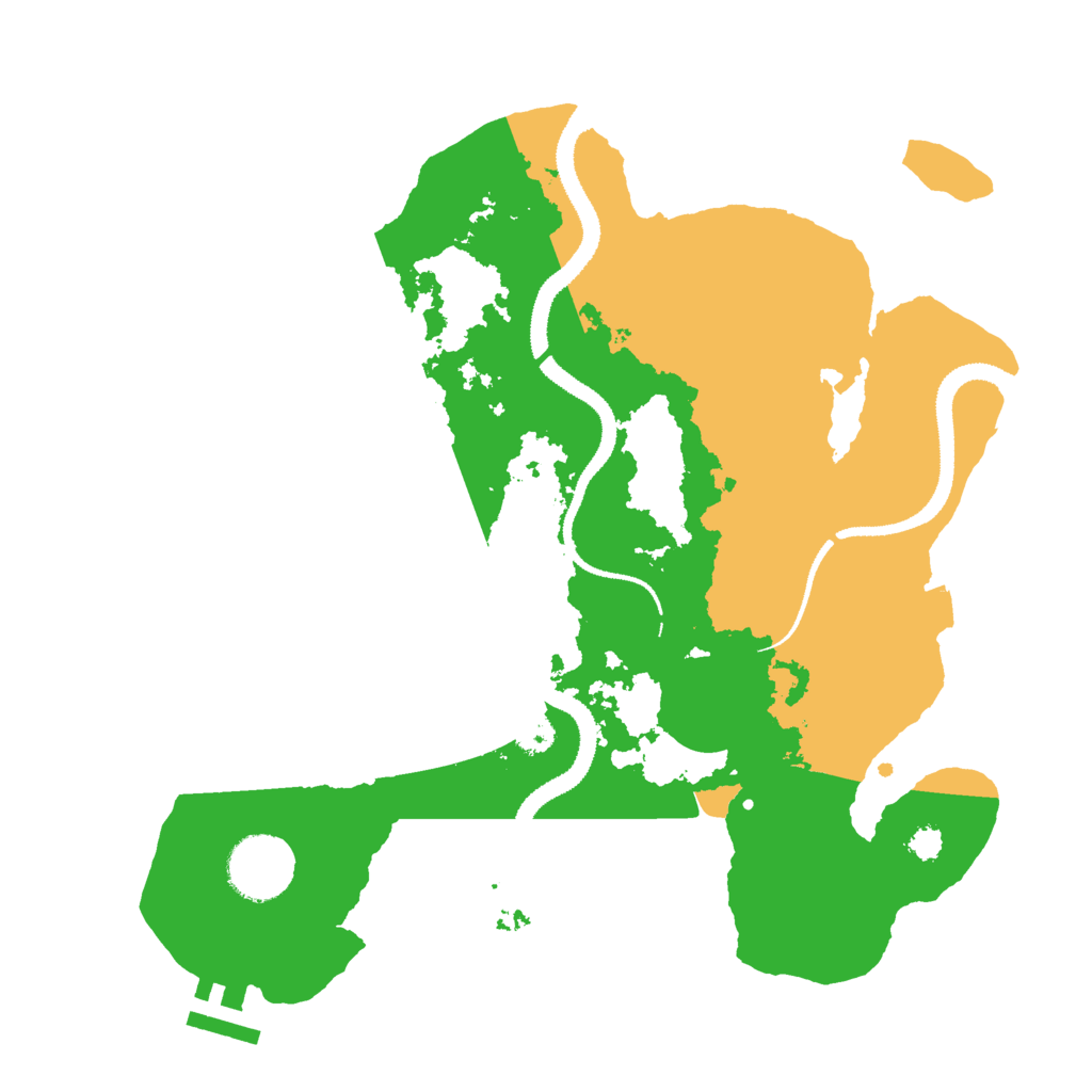 Biome Rust Map: Procedural Map, Size: 3000, Seed: 21371