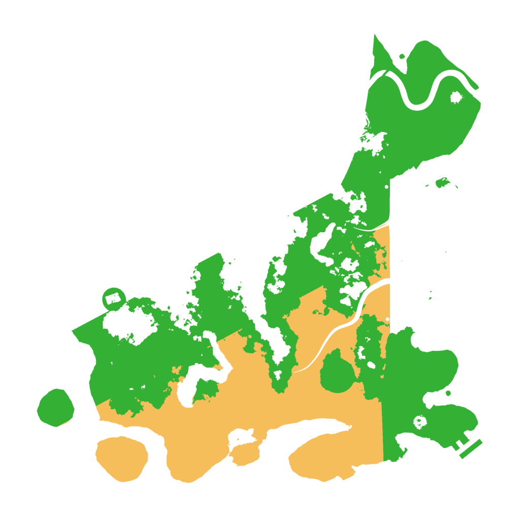Biome Rust Map: Procedural Map, Size: 4000, Seed: 10232001