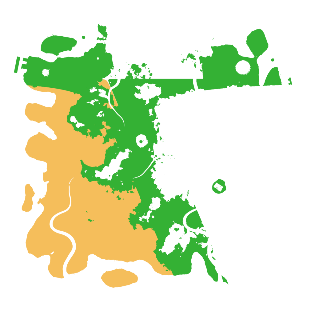 Biome Rust Map: Procedural Map, Size: 3900, Seed: 148525