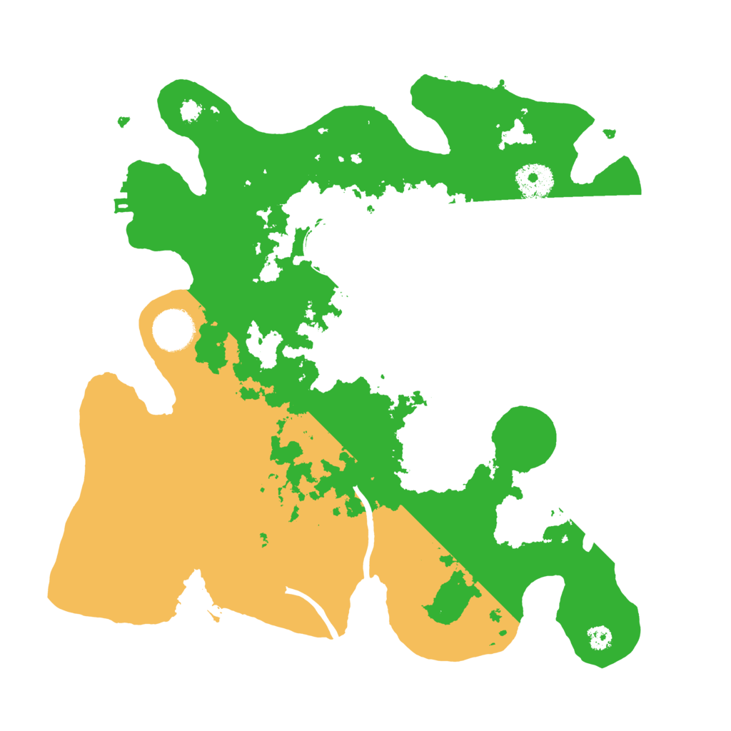 Biome Rust Map: Procedural Map, Size: 3100, Seed: 43210