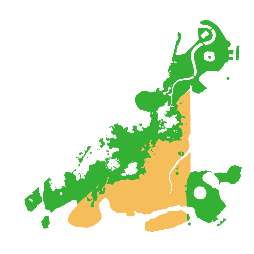 Biome Rust Map: Procedural Map, Size: 3500, Seed: 425657425