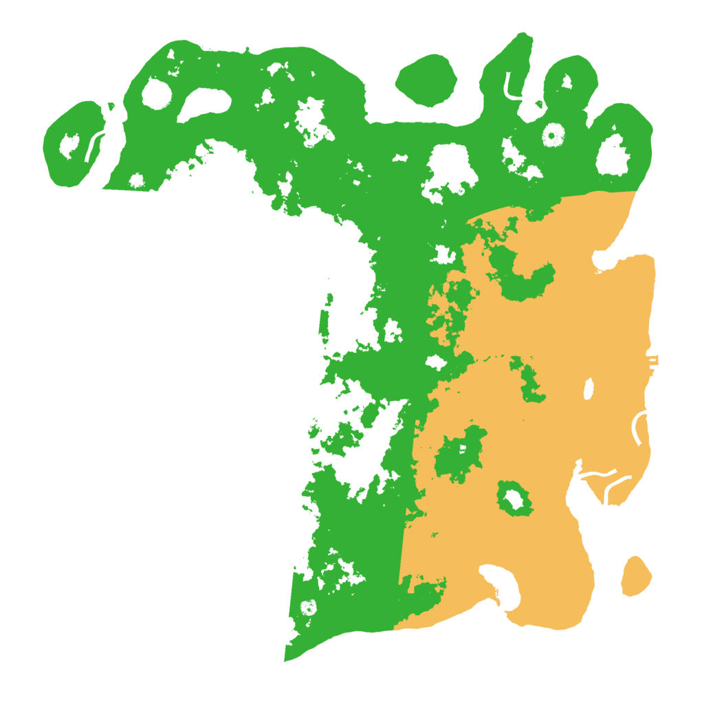 Biome Rust Map: Procedural Map, Size: 4500, Seed: 1255555