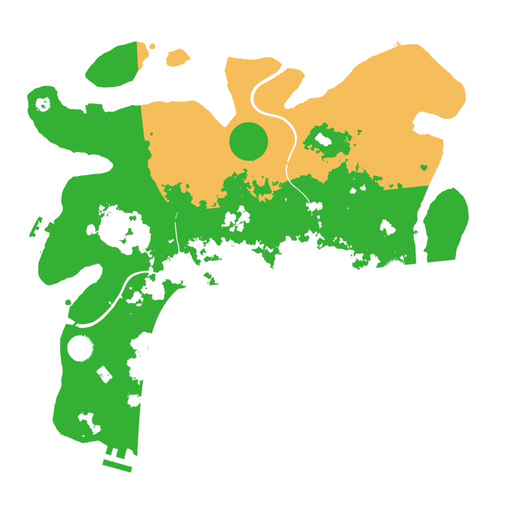 Biome Rust Map: Procedural Map, Size: 3500, Seed: 220616