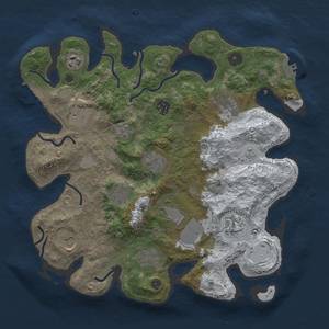 Thumbnail Rust Map: Procedural Map, Size: 3500, Seed: 1426921147, 20 Monuments