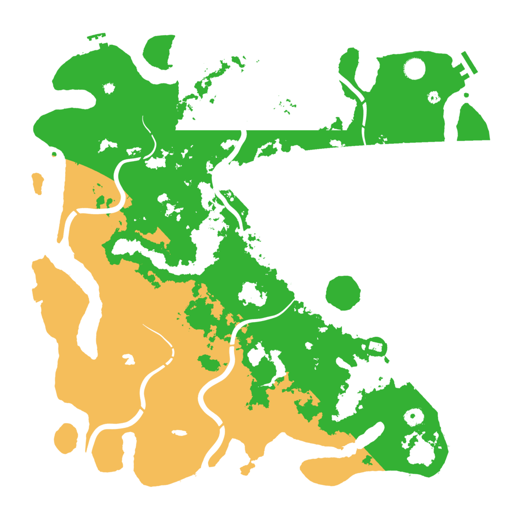Biome Rust Map: Procedural Map, Size: 4250, Seed: 534466