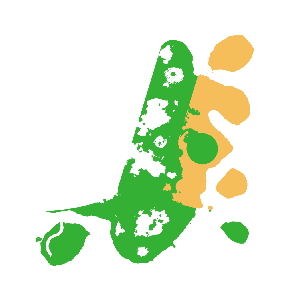 Biome Rust Map: Procedural Map, Size: 2500, Seed: 12343