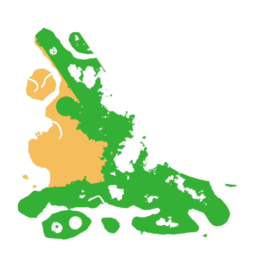 Biome Rust Map: Procedural Map, Size: 3500, Seed: 931057057