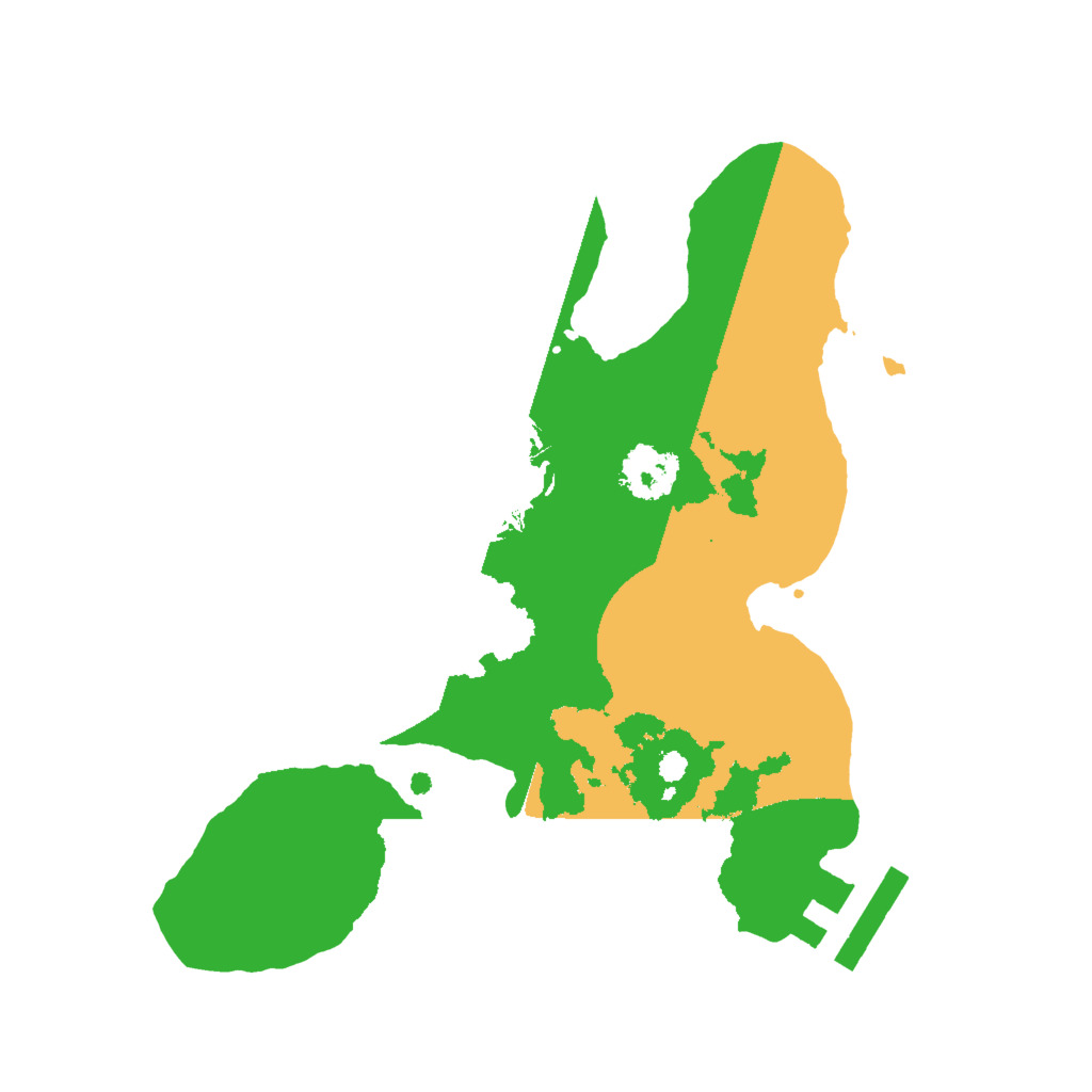 Biome Rust Map: Procedural Map, Size: 2000, Seed: 12343