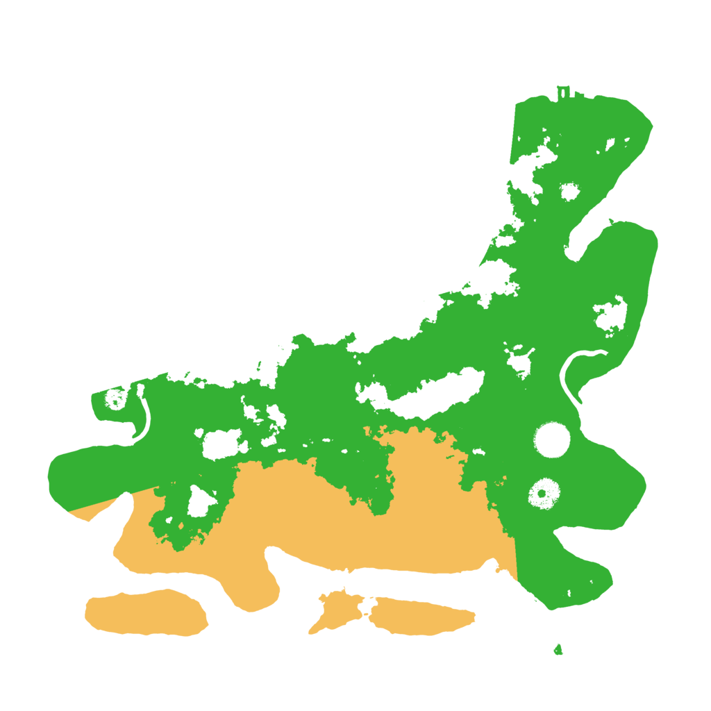 Biome Rust Map: Procedural Map, Size: 3500, Seed: 106054141