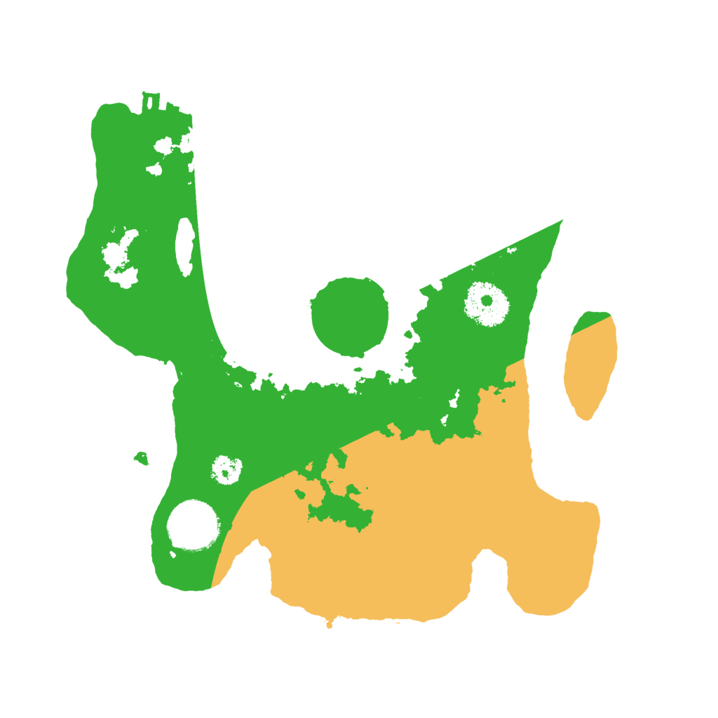 Biome Rust Map: Procedural Map, Size: 2500, Seed: 10618