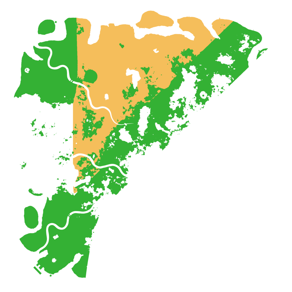 Biome Rust Map: Procedural Map, Size: 6000, Seed: 5464