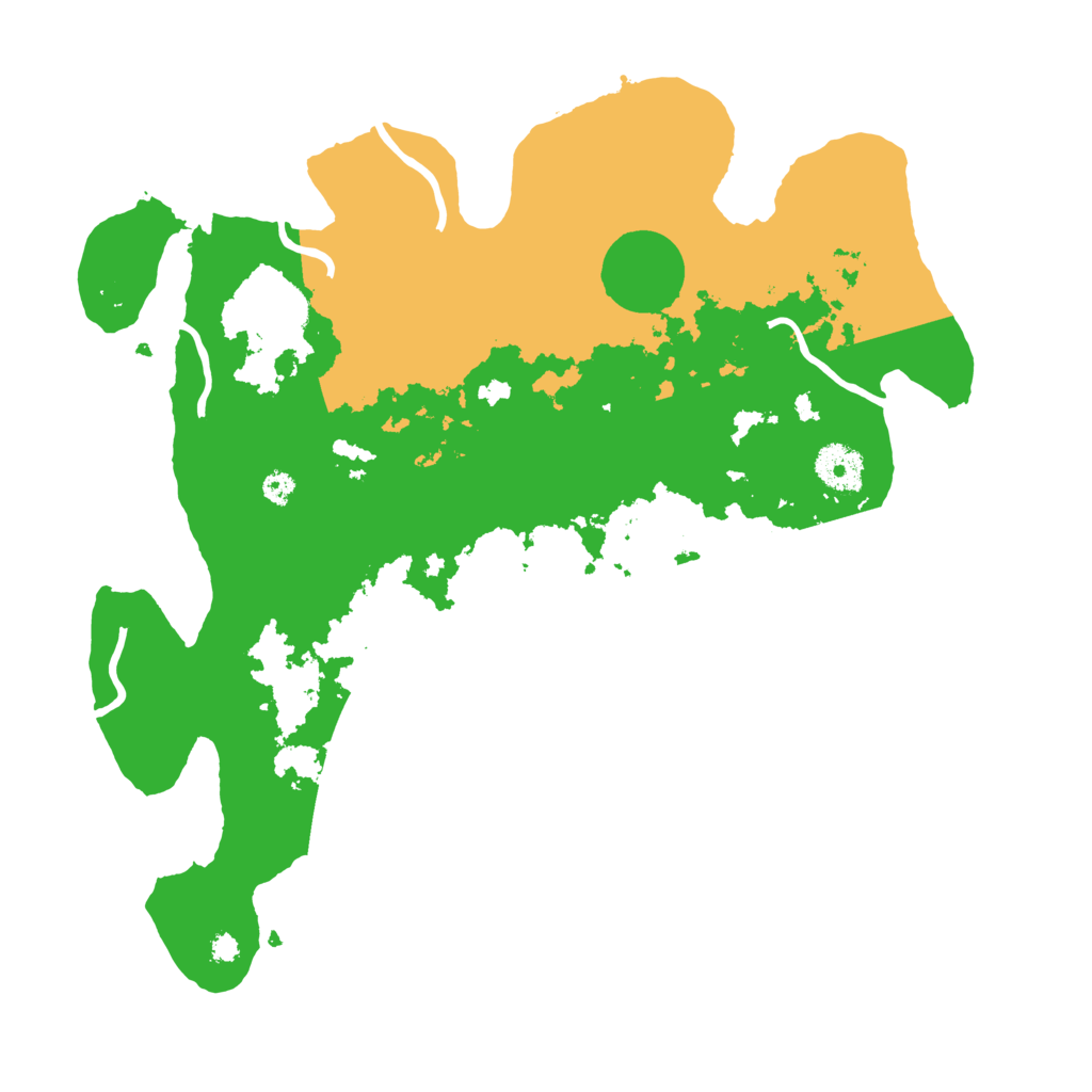 Biome Rust Map: Procedural Map, Size: 3500, Seed: 684684