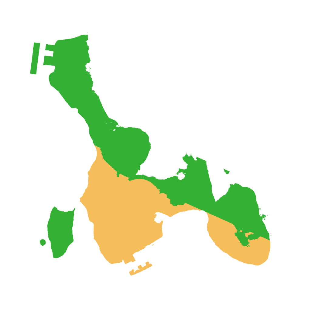 Biome Rust Map: Procedural Map, Size: 2000, Seed: 98964