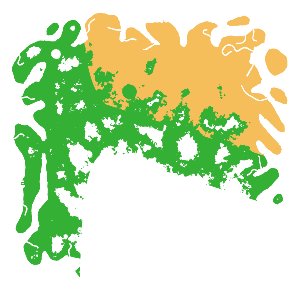 Biome Rust Map: Procedural Map, Size: 5500, Seed: 34765