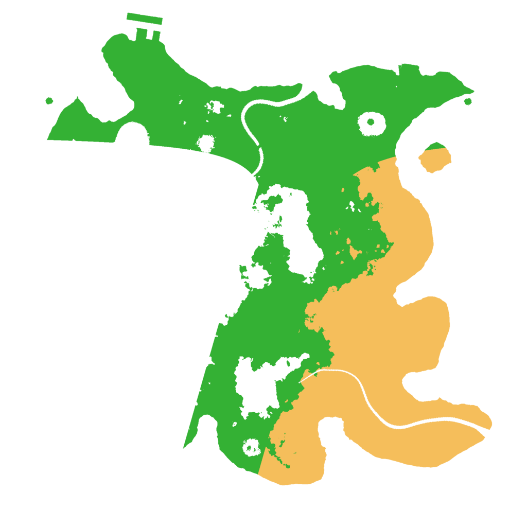 Biome Rust Map: Procedural Map, Size: 3000, Seed: 84721339