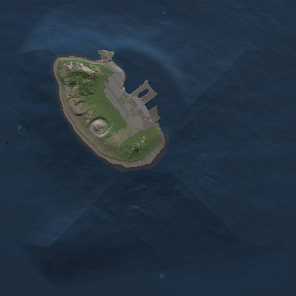 Rust Map: Procedural Map, Size: 1000, Seed: 61162214, 4 Monuments