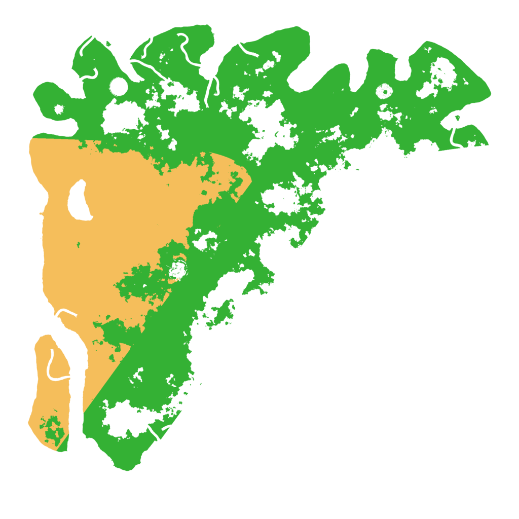 Biome Rust Map: Procedural Map, Size: 5000, Seed: 579321