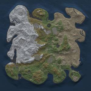 Thumbnail Rust Map: Procedural Map, Size: 3850, Seed: 1989365219, 17 Monuments