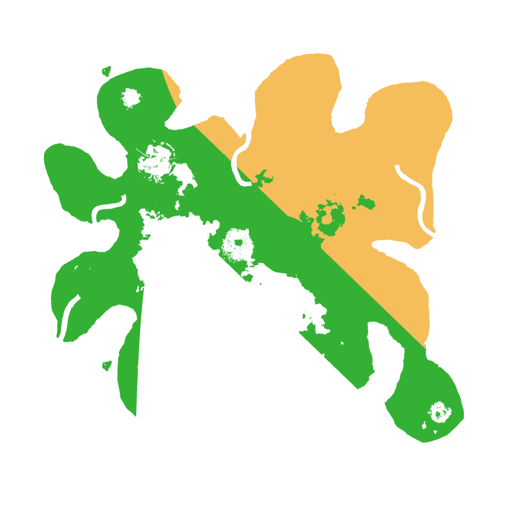 Biome Rust Map: Procedural Map, Size: 2500, Seed: 100838596