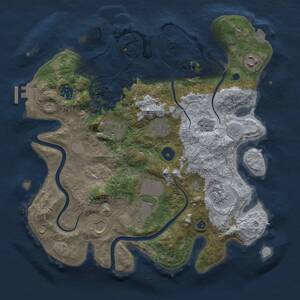 Thumbnail Rust Map: Procedural Map, Size: 3500, Seed: 142, 13 Monuments